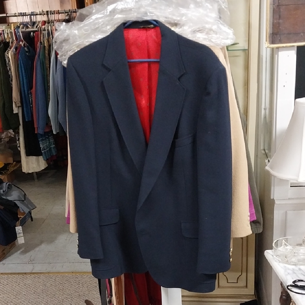 Vintage Men's Shefford Classic Navy Blazer